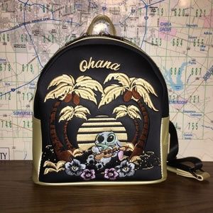 Loungefly stitch it is inbroderd stitching ohana means Family